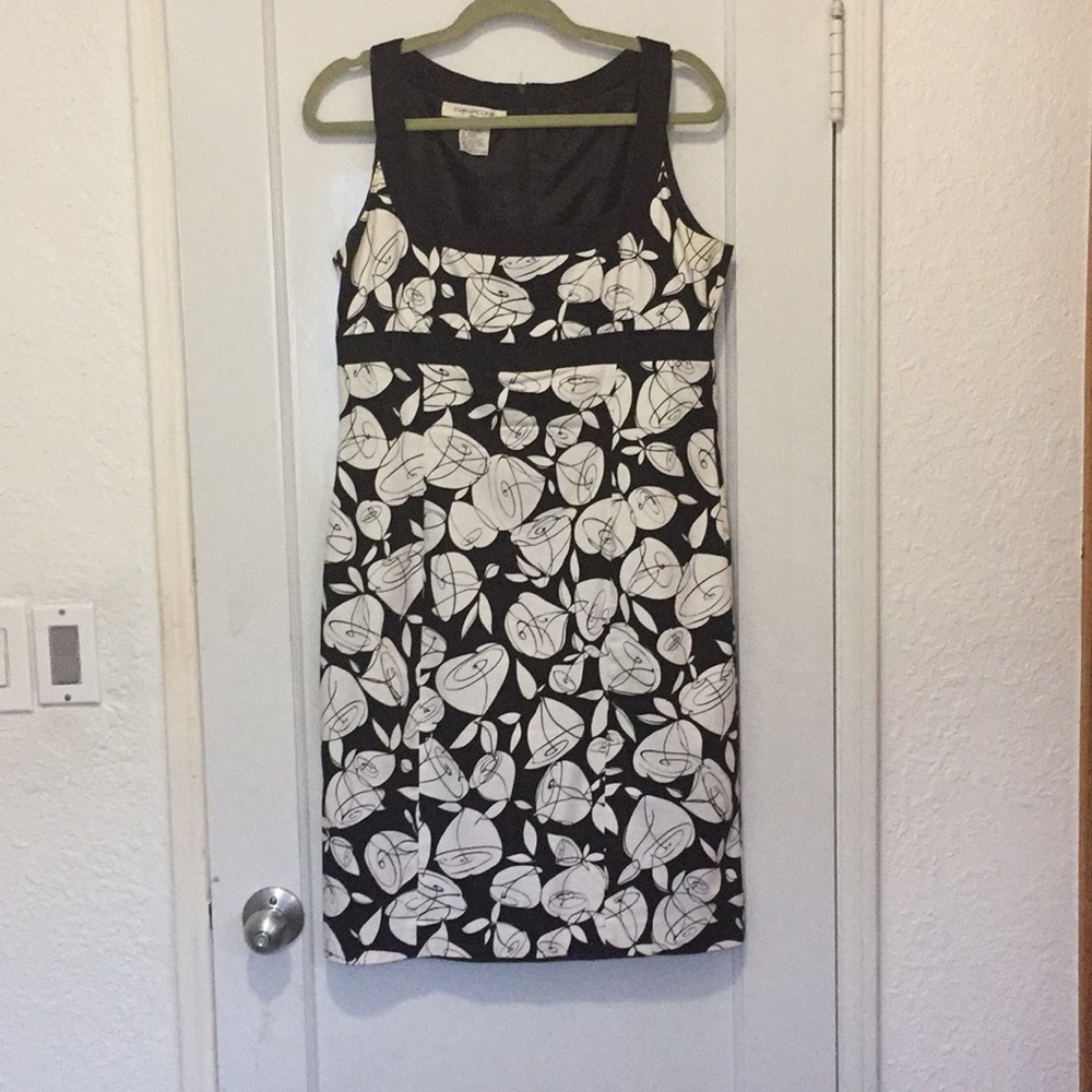 Evan Piccone Black & White Floral Dress